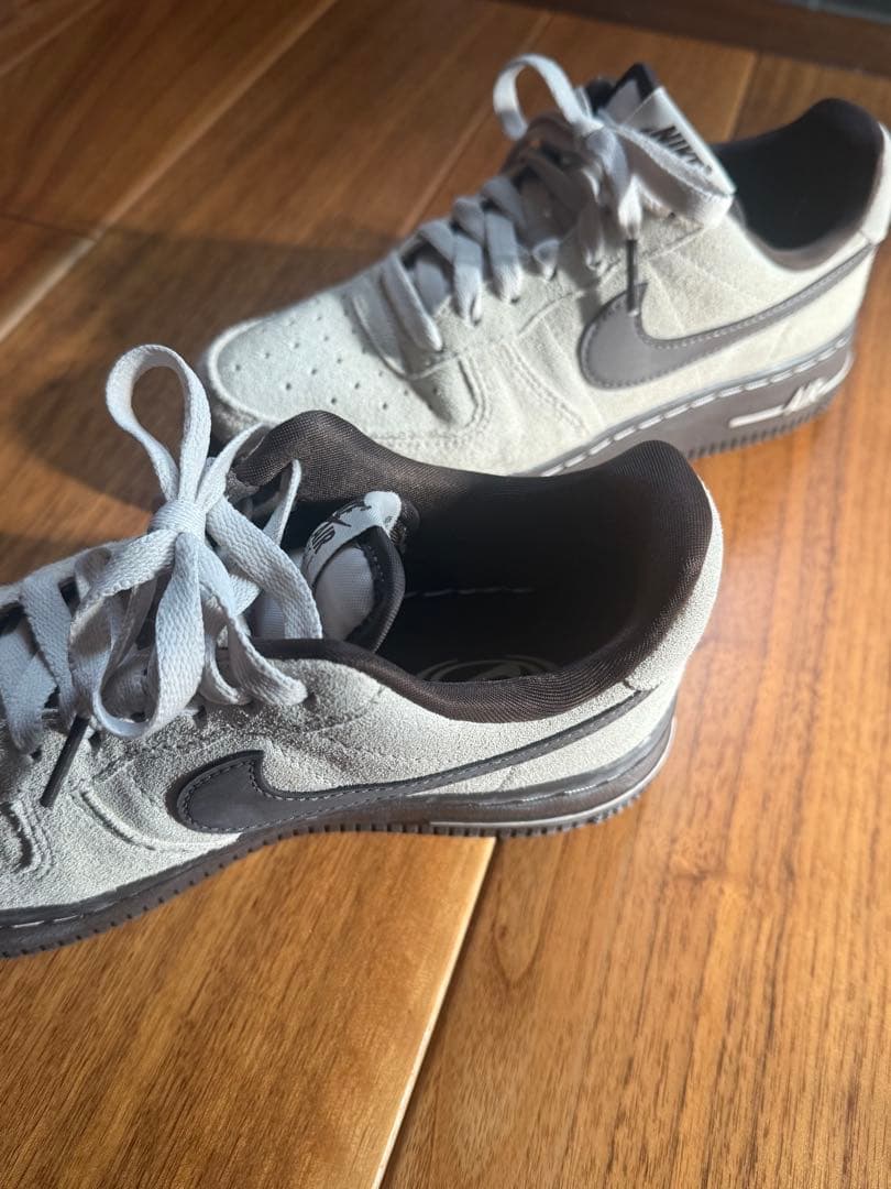 ナイキ エアフォース1 22cm ライトオールウッドブラウン/バロックブラウン