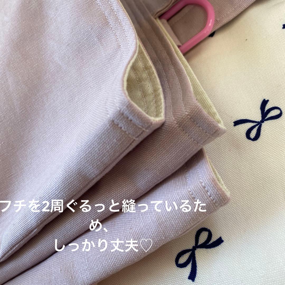 レッスンバック　女の子　上履き入れ　体操服袋　給食袋　リボン　ハンドメイド