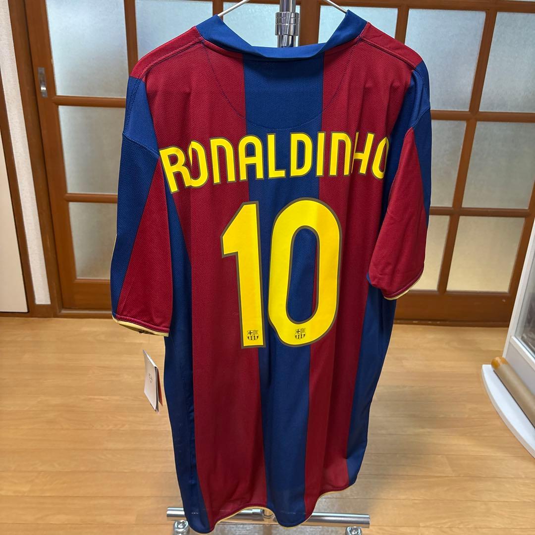 サッカー　ユニフォーム　FCバルセロナ 07-08 リーガ仕様　タグ付