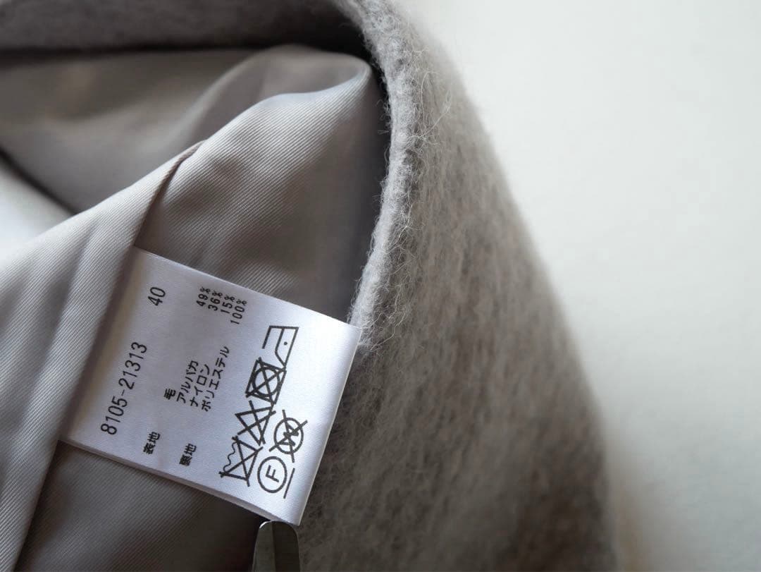 PINORE ピノーレ 定価86,900円 ウール×アルパカ コート 40