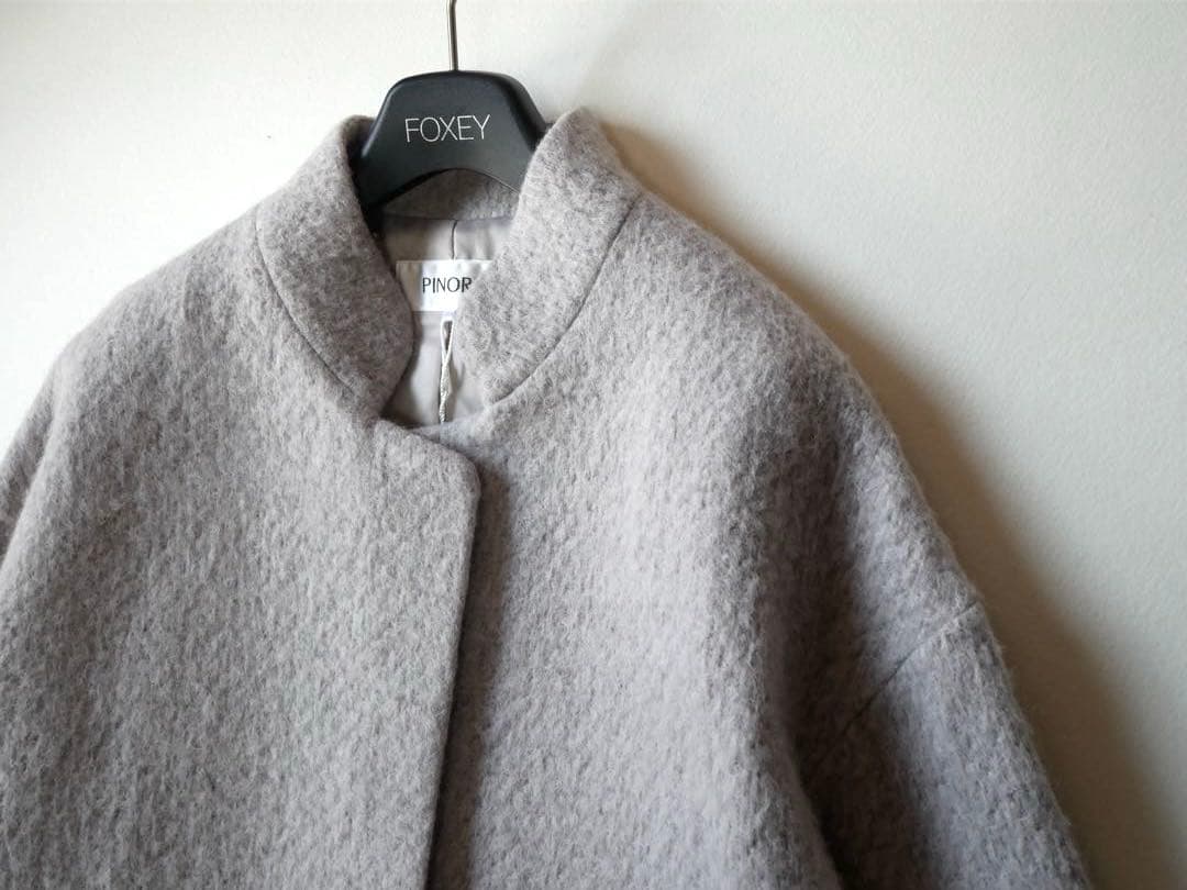 PINORE ピノーレ 定価86,900円 ウール×アルパカ コート 40