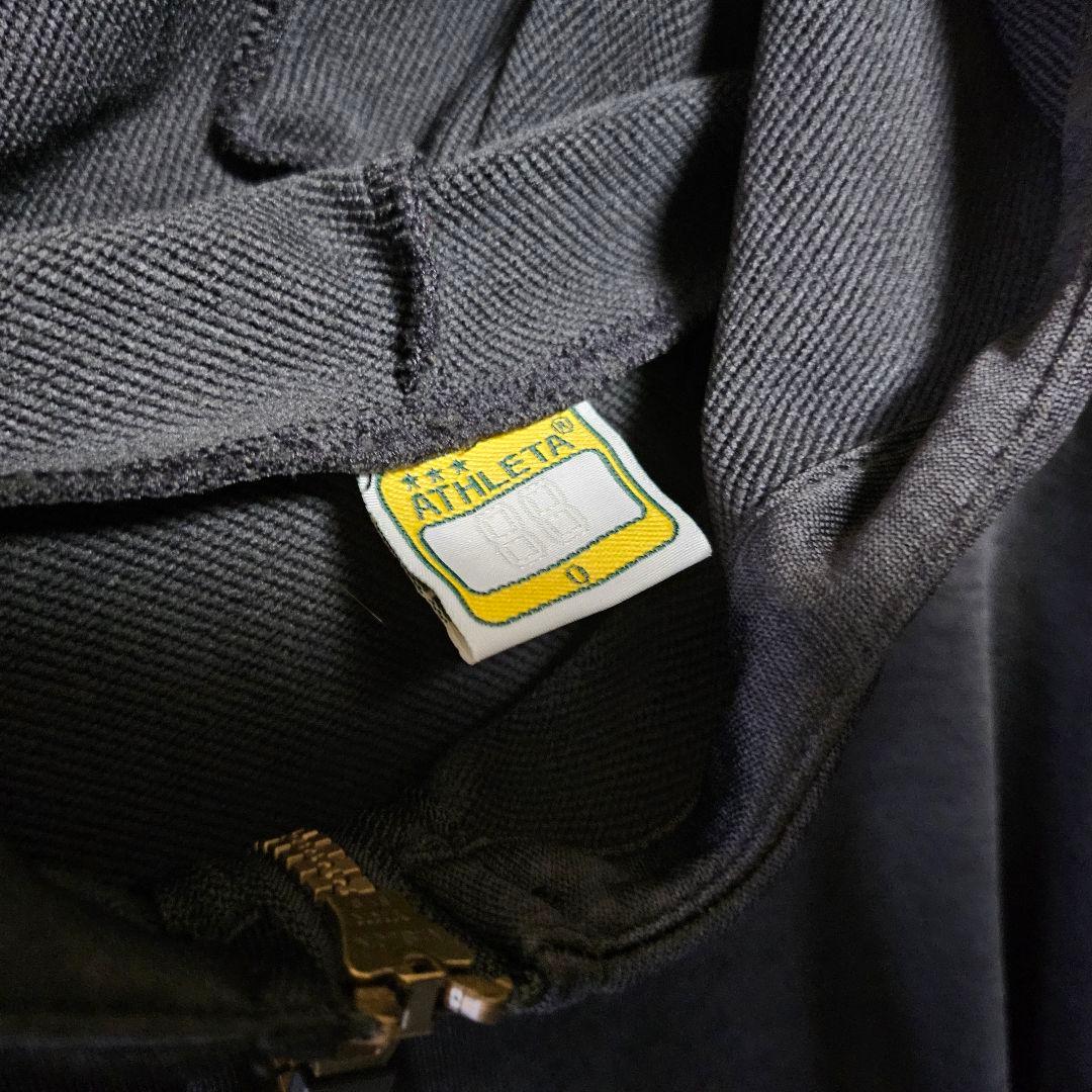 アスレタ スウェット ジャージ 上下セット サッカー フットサル ブラック O