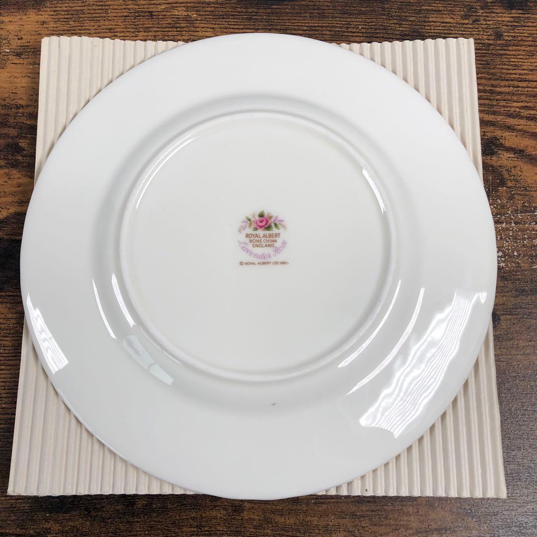 未使用 ロイヤルアルバート ラベンダーローズ 約18cm 3枚