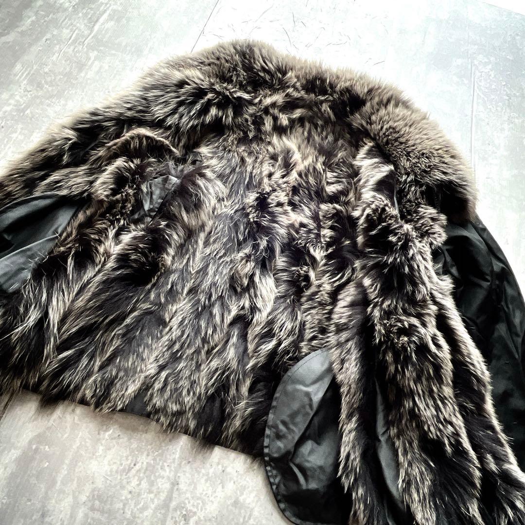 00s archive Y2K ブルーフォックス　ファー　短丈ブルゾン　ギャル