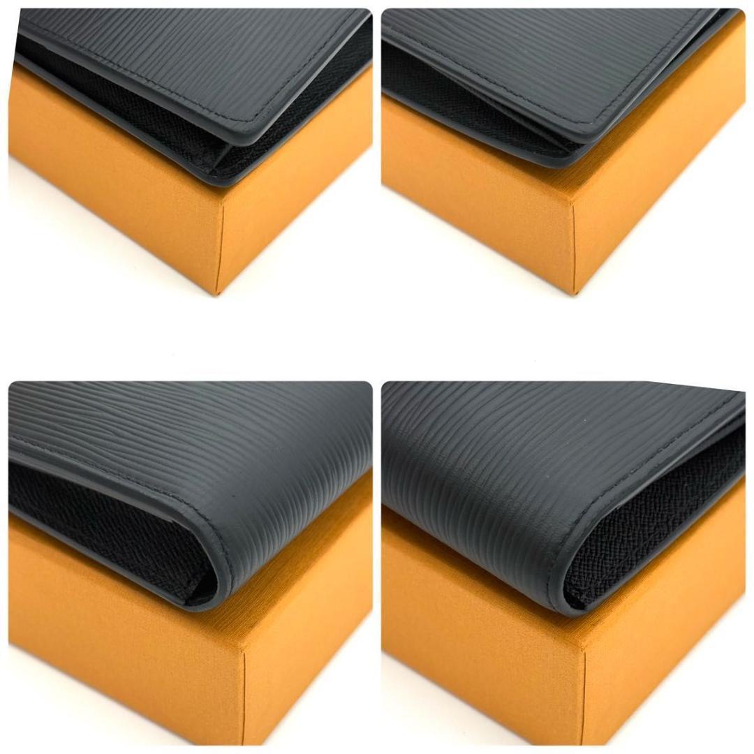 【最高級美品】ルイヴィトン エピ ノワール ポルトフォイユブラザ ２つ折り財布