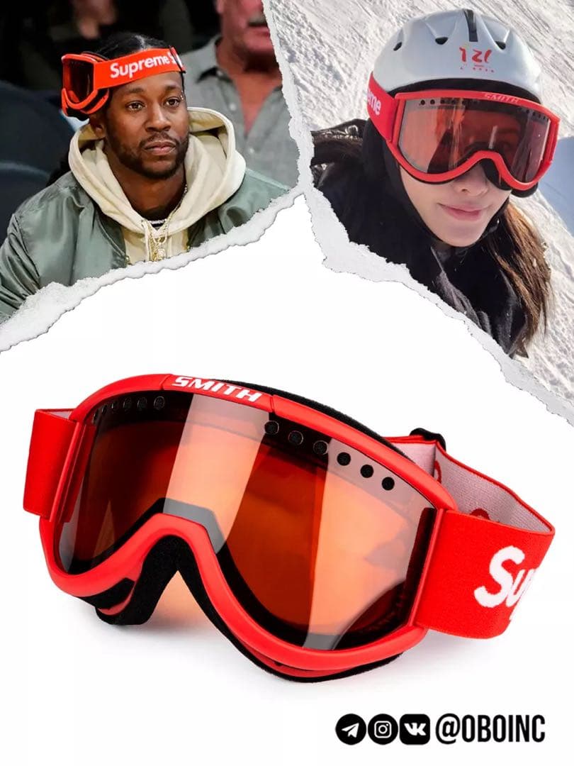 美品！supreme 15AW smith cariboo スキーゴーグル