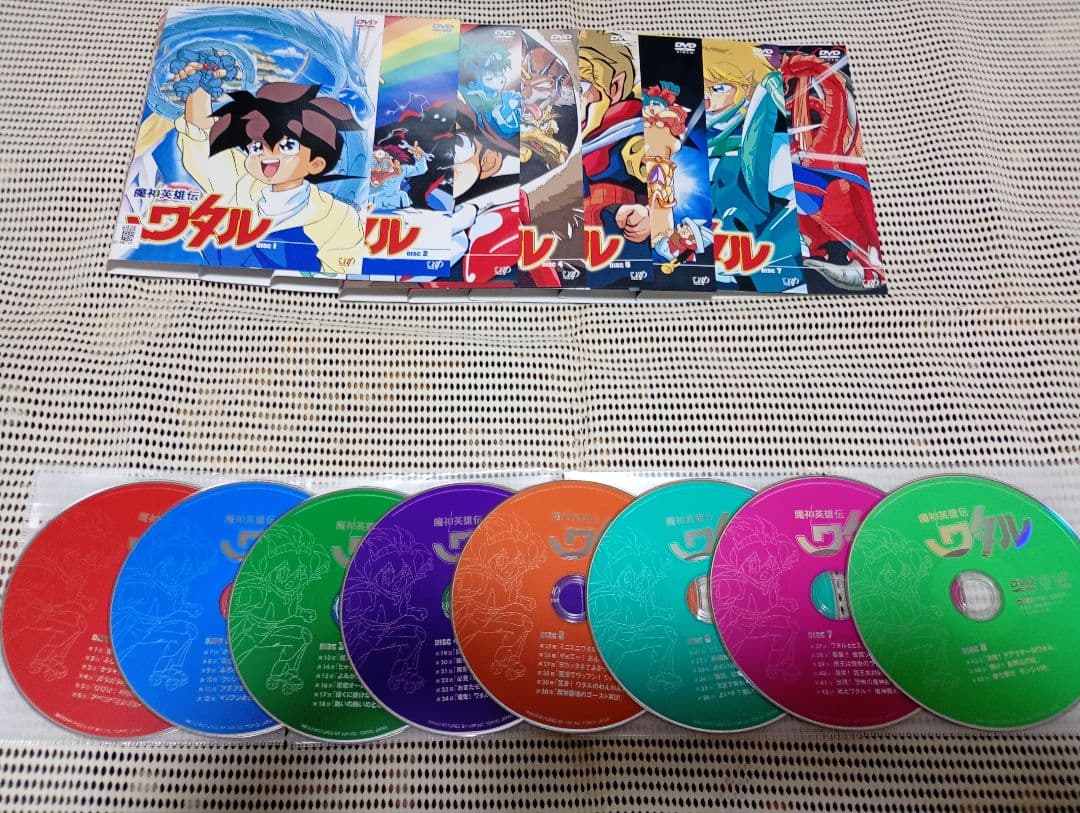 レンタル落ちDVD　魔神英雄伝ワタル　全8巻セット