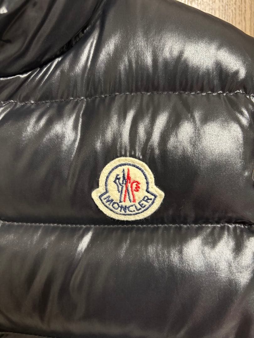 MONCLER ブラックダウンベストレディース　サイズ0 中古美品モンクレール