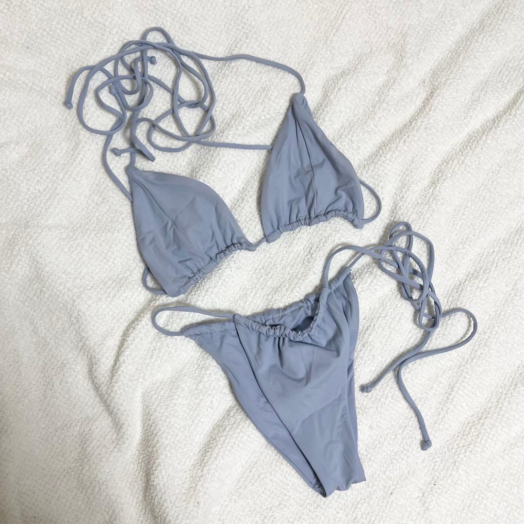 ハワイ発♡ stone fox swim ベイビーブルー 海外 ビキニ