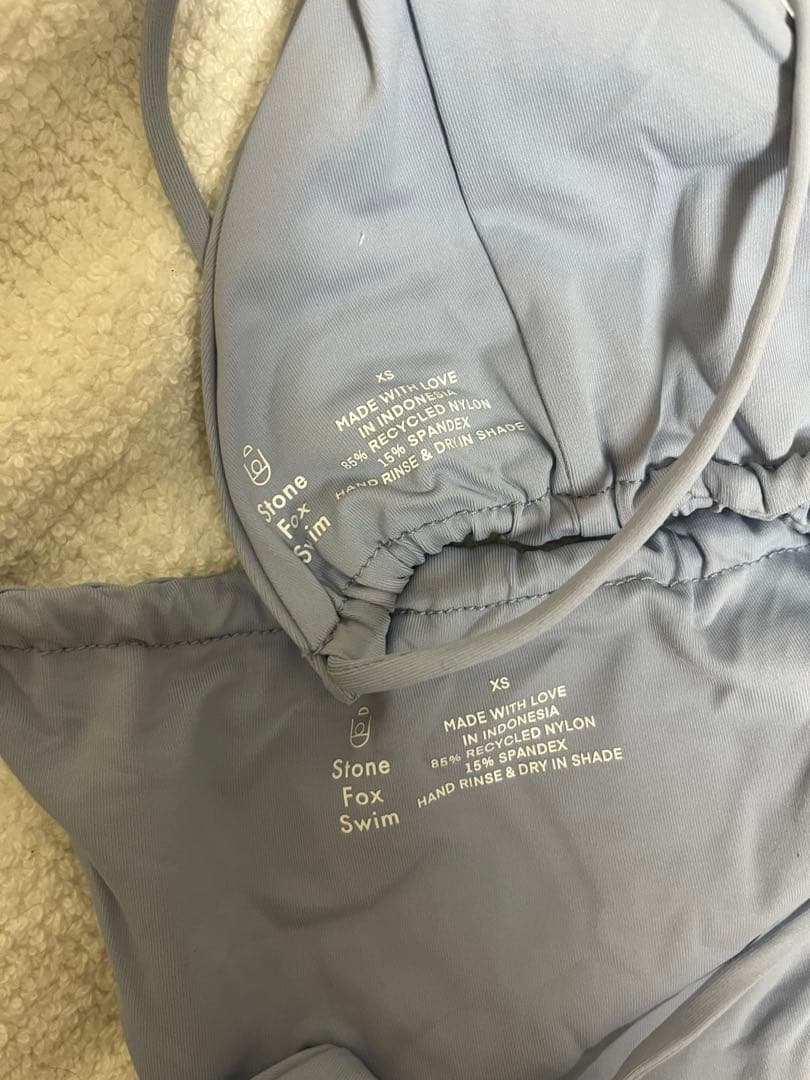 ハワイ発♡ stone fox swim ベイビーブルー 海外 ビキニ