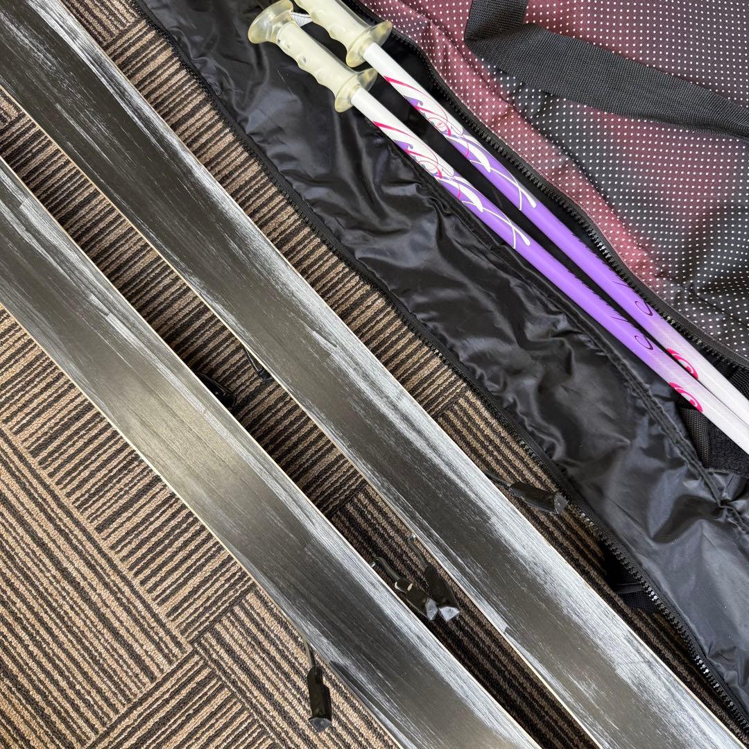 Salomon レディース スキー板ビンディングストックセット ケース付 151