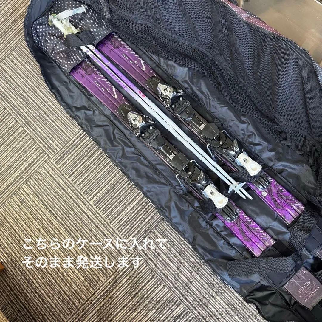 Salomon レディース スキー板ビンディングストックセット ケース付 151