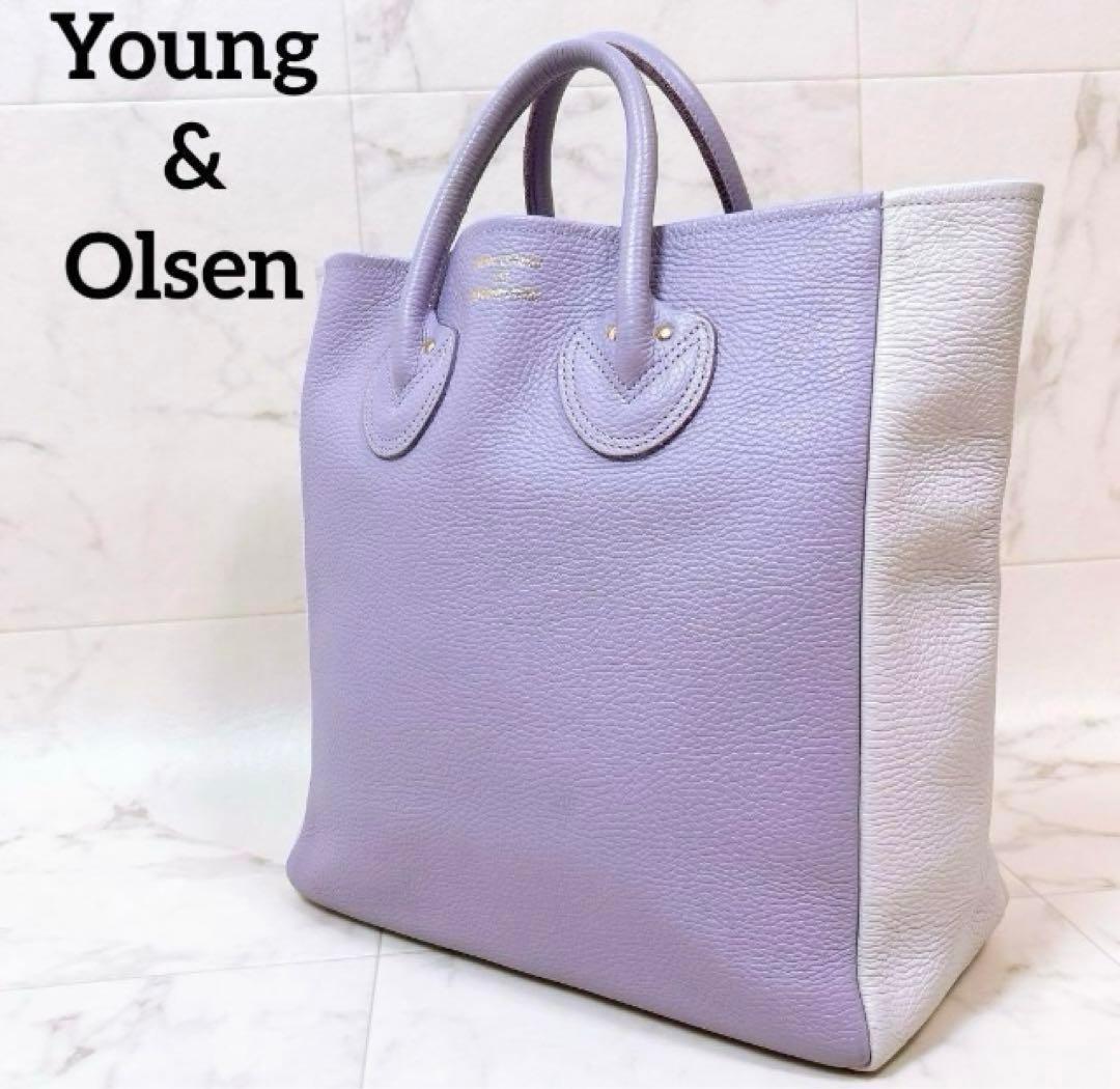 【美品希少色】ヤング&オルセン別注トゥモローランド＊エンボスレザー トートバッグ