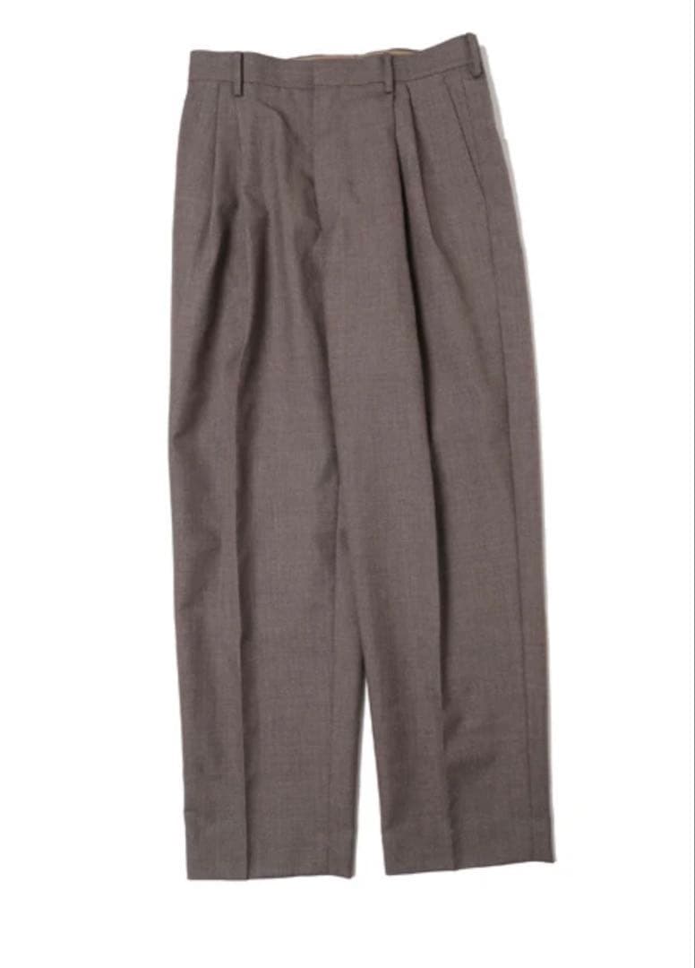 パンツ AURALEE BLUEFACED WOOL WIDE SLACKS 3