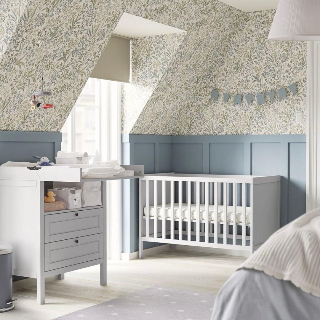 都内お引き渡し可能⭐︎組み立て不要⭐︎おむつ替え台 グレー 引き出し付き