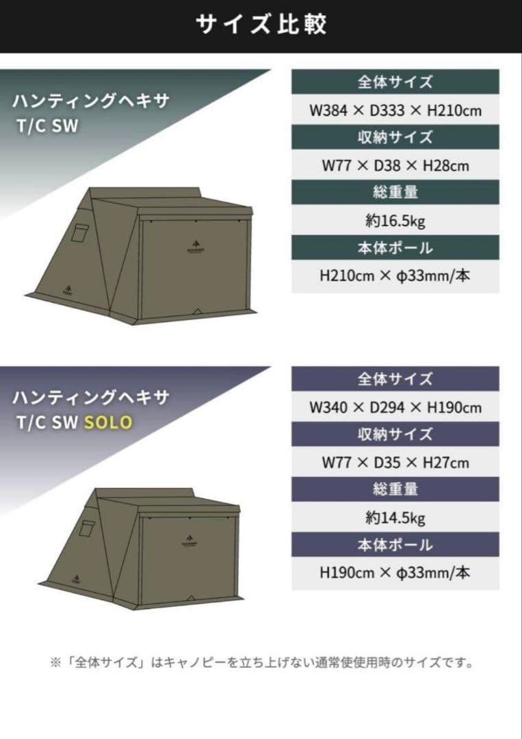 未使用未開封 DUCKNOT ハンティングヘキサ T/C SW SOLO