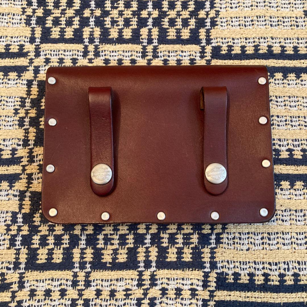 90s ハーレーダビッドソン レザー ベルトポーチ ヴィンテージ