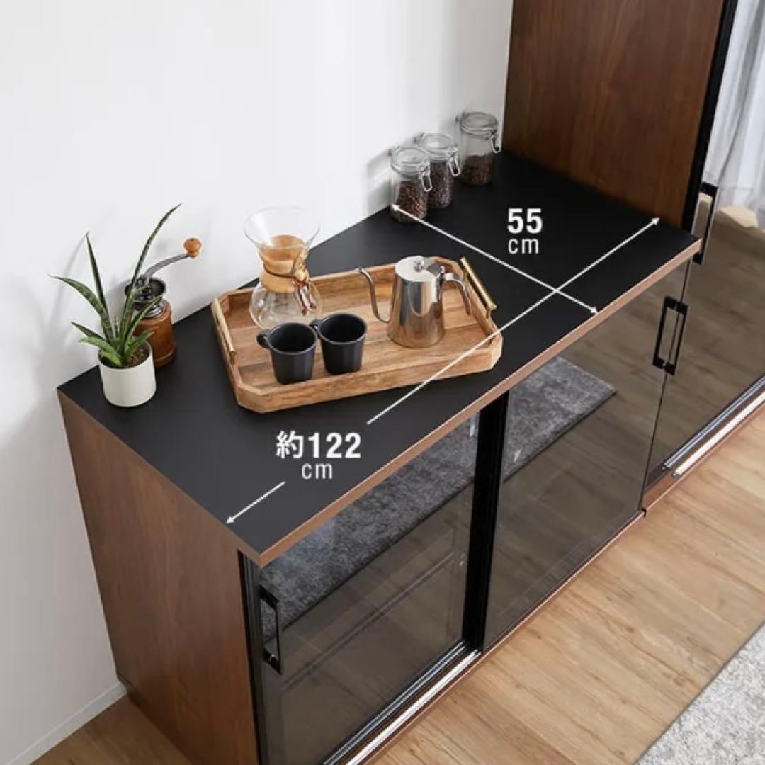 SALE中【11/30まで出品】食器棚　引き戸　完成品　大川家具　キッチン収納
