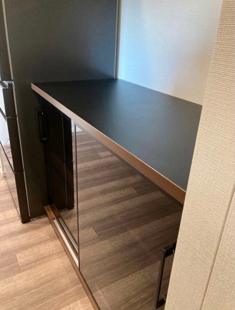 SALE中【11/30まで出品】食器棚　引き戸　完成品　大川家具　キッチン収納