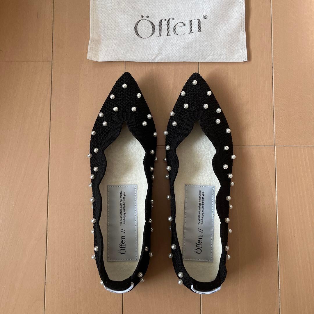 靴 Offen scallop pearls pattern 39