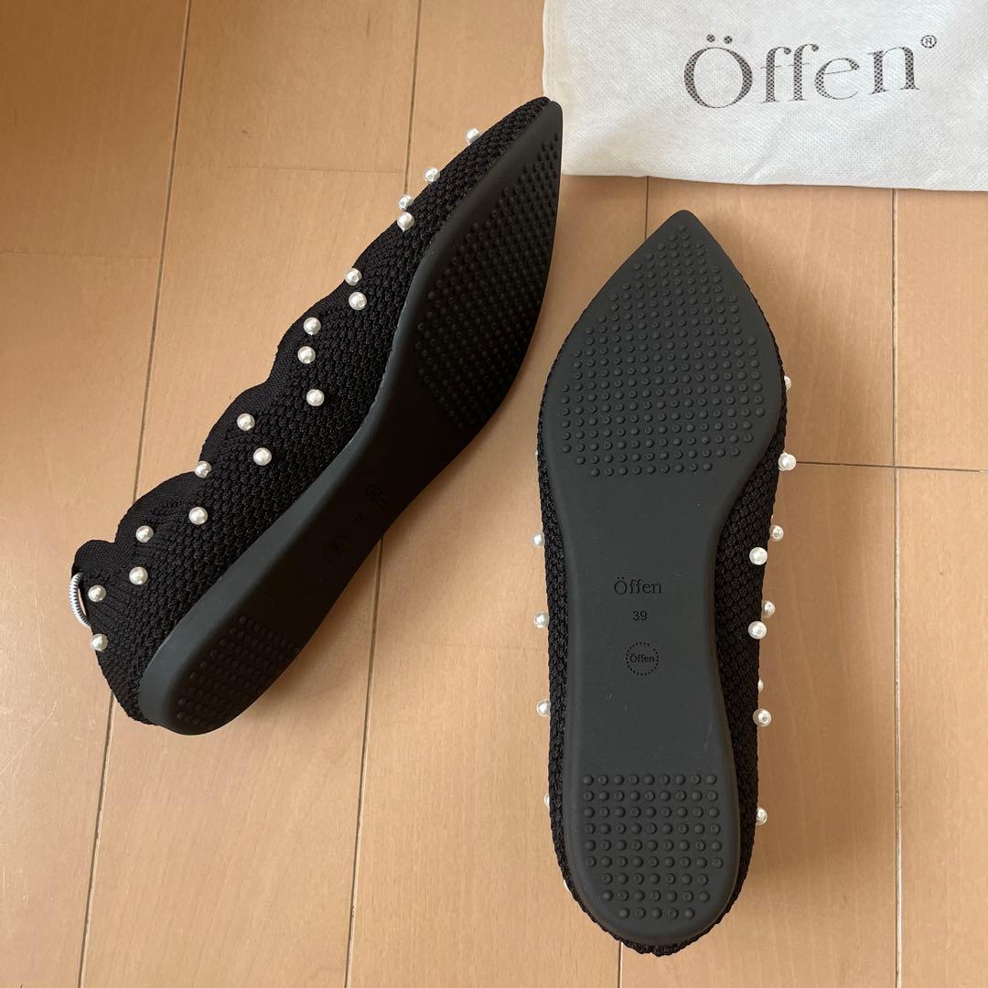 靴 Offen scallop pearls pattern 39