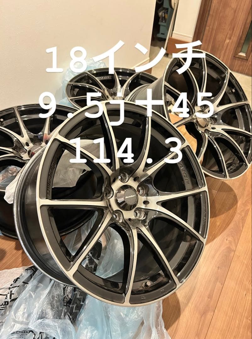 SA-10R18インチ9.5j +45114.3×4本