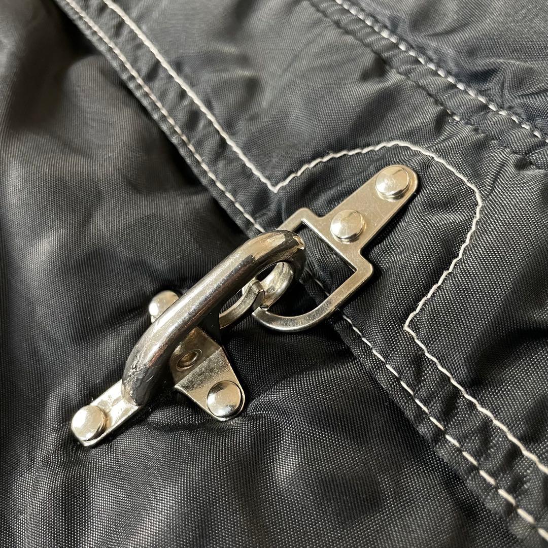 OLD ユーロ古着 ファイヤーマン 中綿 ナイロン ジャケット ブラック