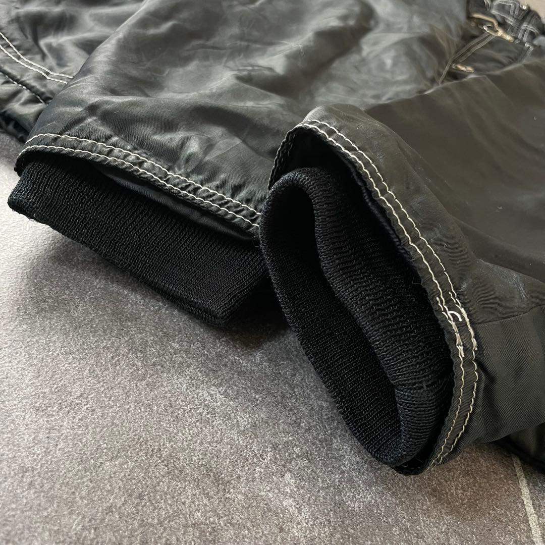 OLD ユーロ古着 ファイヤーマン 中綿 ナイロン ジャケット ブラック