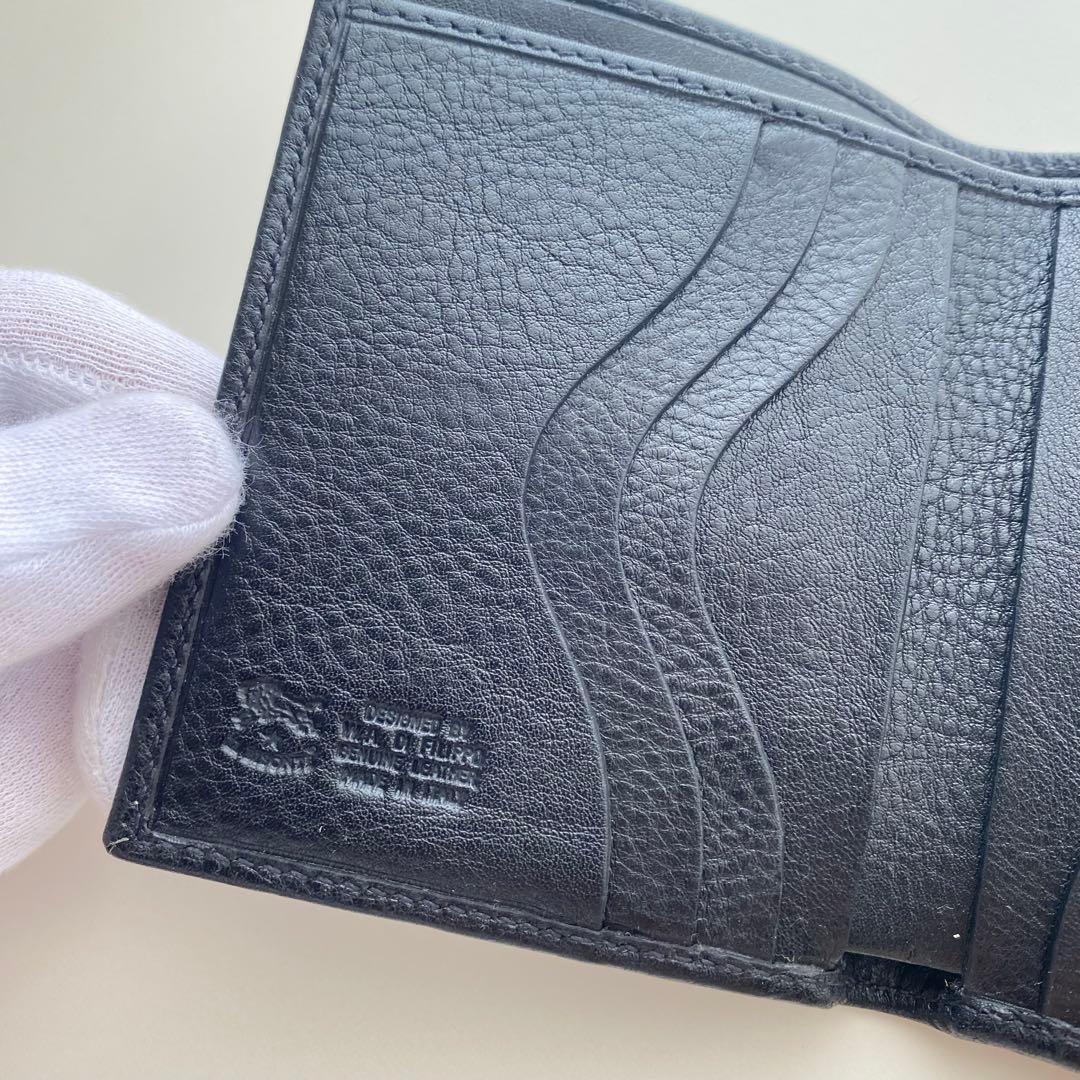 【IL BISONTE】イルビゾンテ LIRA 2つ折り財布 ブラック 新品