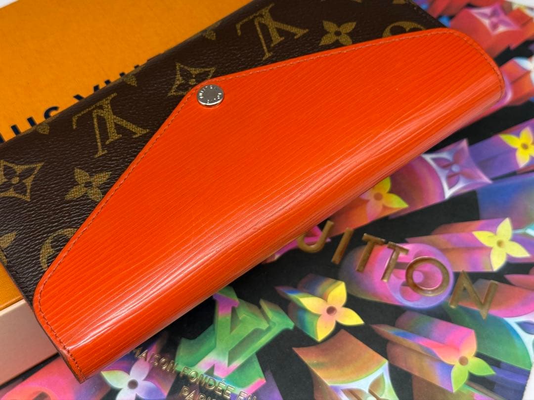 良品！ルイヴィトン　ポルトフォイユ・マリールーロン　長財布　エピ&モノグラム