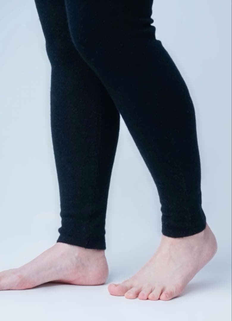 wafu. ヤク100%レギンス　黒