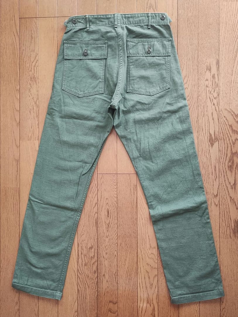 【 美品 orSlow コットン スリムフィットファティーグパンツ 】