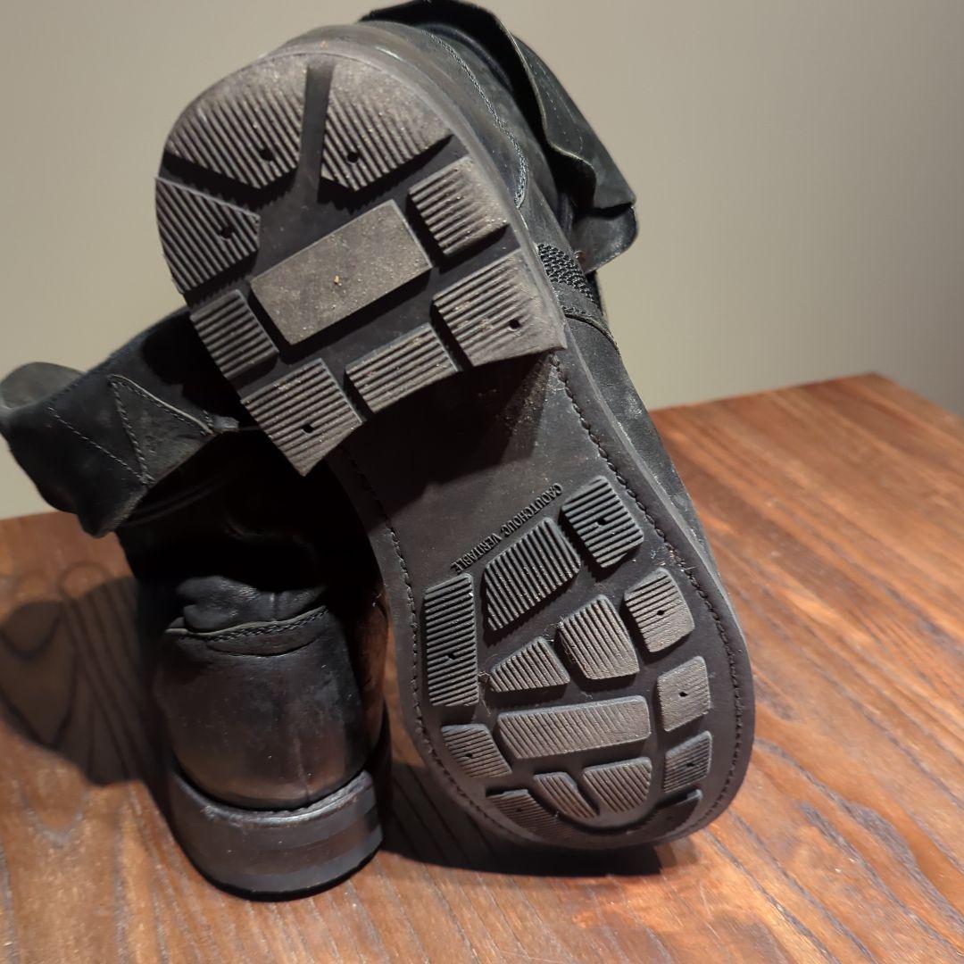 DENHMブラック ミリタリーブーツ レザー製