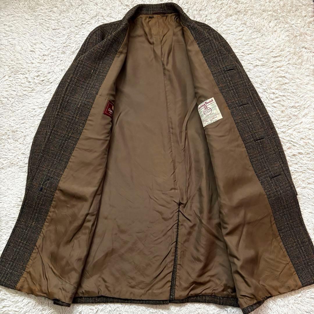 ★希少 Lサイズ★ ハリスツイード × Dunn&Co チェスターコート ロング