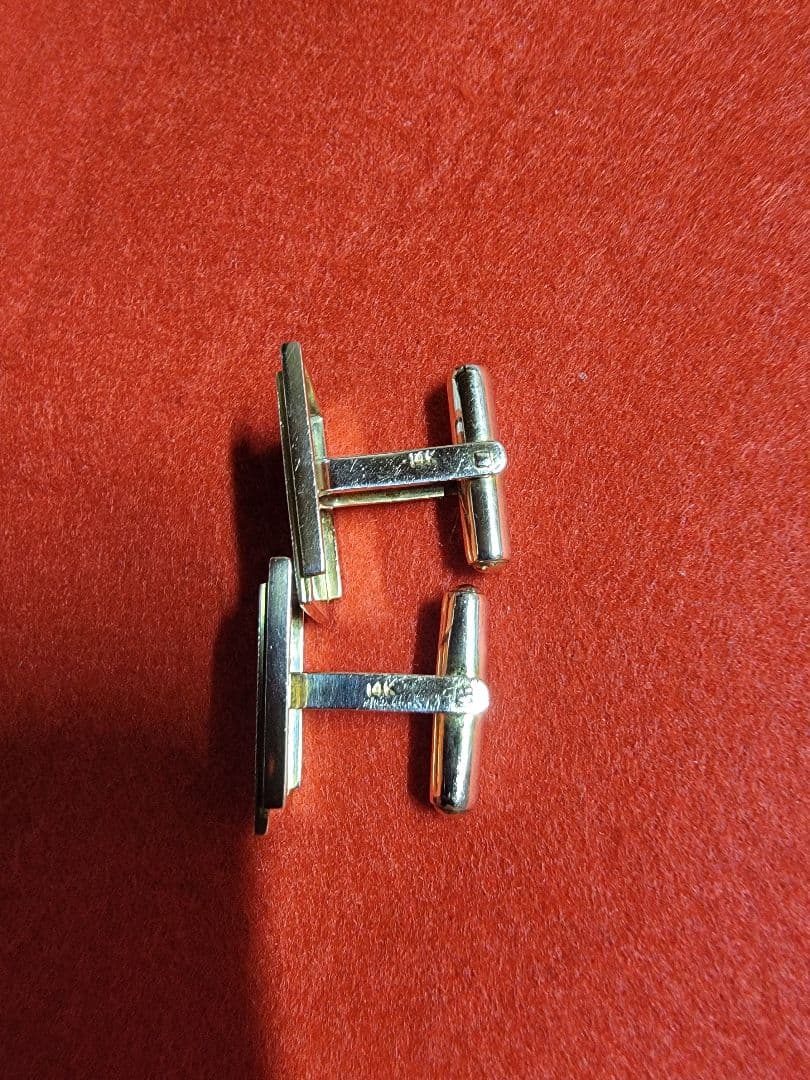 あやめ123 14K カフスリンクス(ボタン)