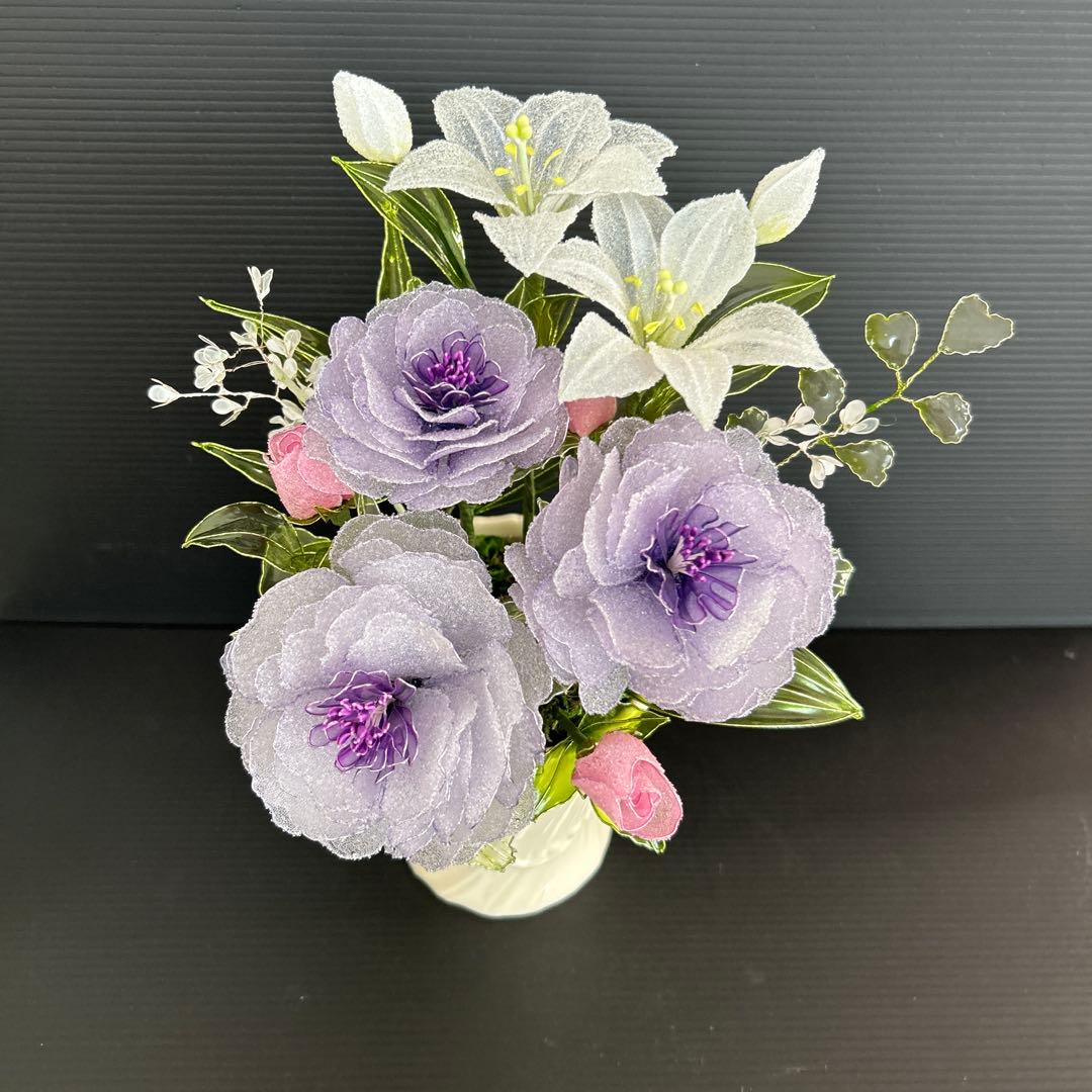 アメリカンフラワーディップフラワーオールドローズ、百合