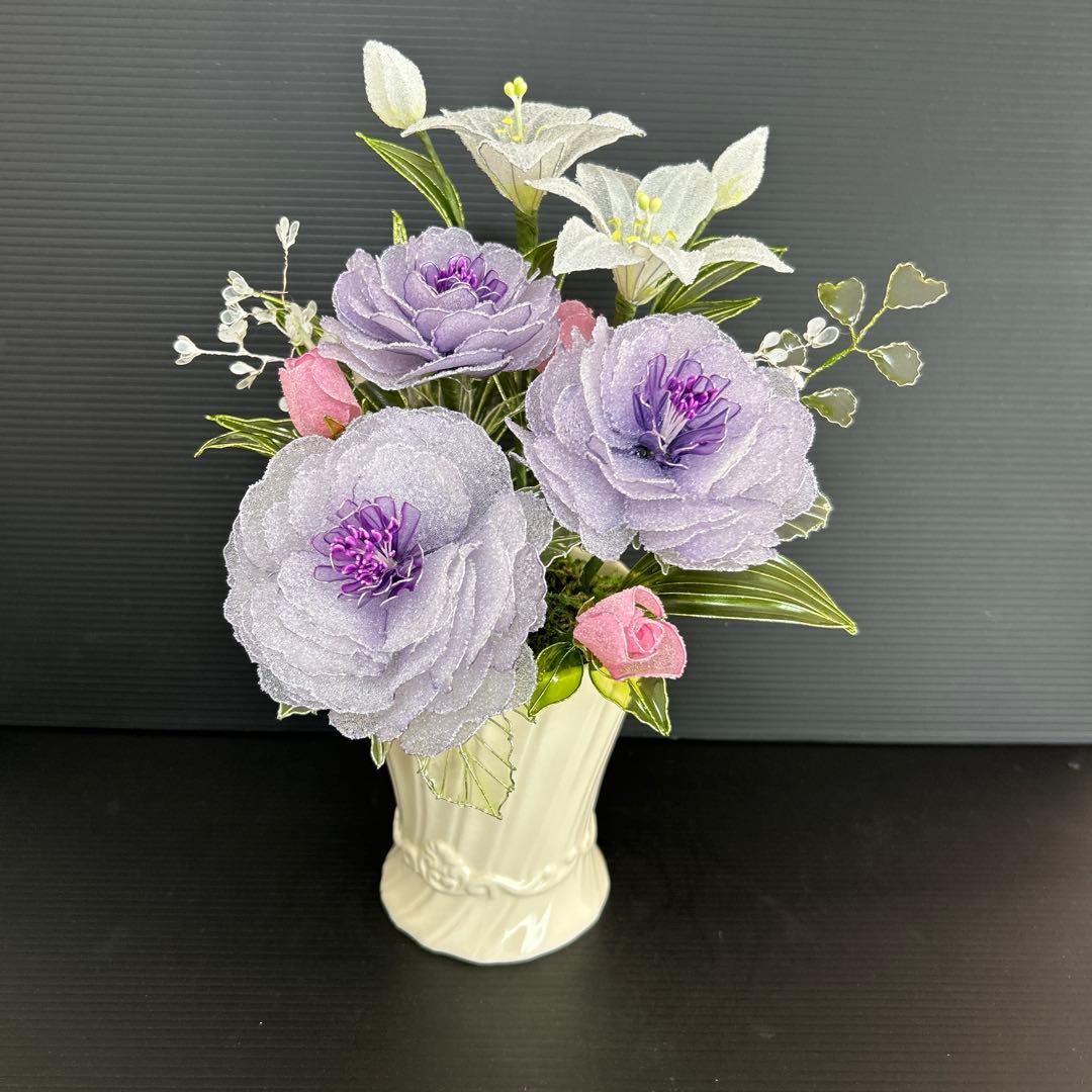 アメリカンフラワーディップフラワーオールドローズ、百合