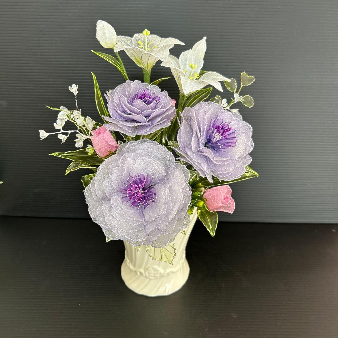 アメリカンフラワーディップフラワーオールドローズ、百合