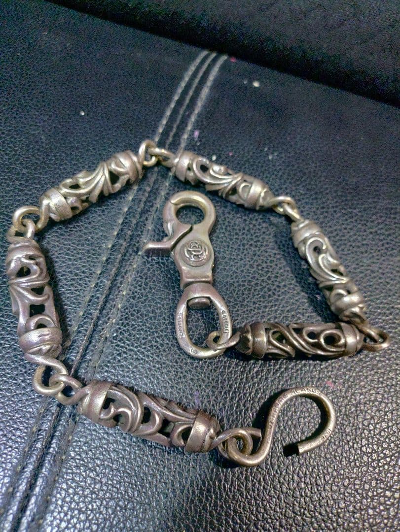 クロムハーツ 6リンクローラー1グリップウォレットチェーン