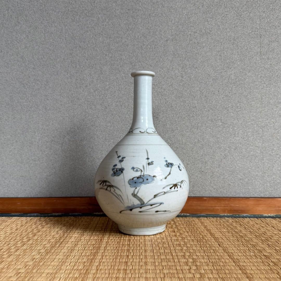 仙台藩 切込焼 染付 徳利 江戸時代 古伊万里 古砥部 古美術 骨董 民藝 民窯