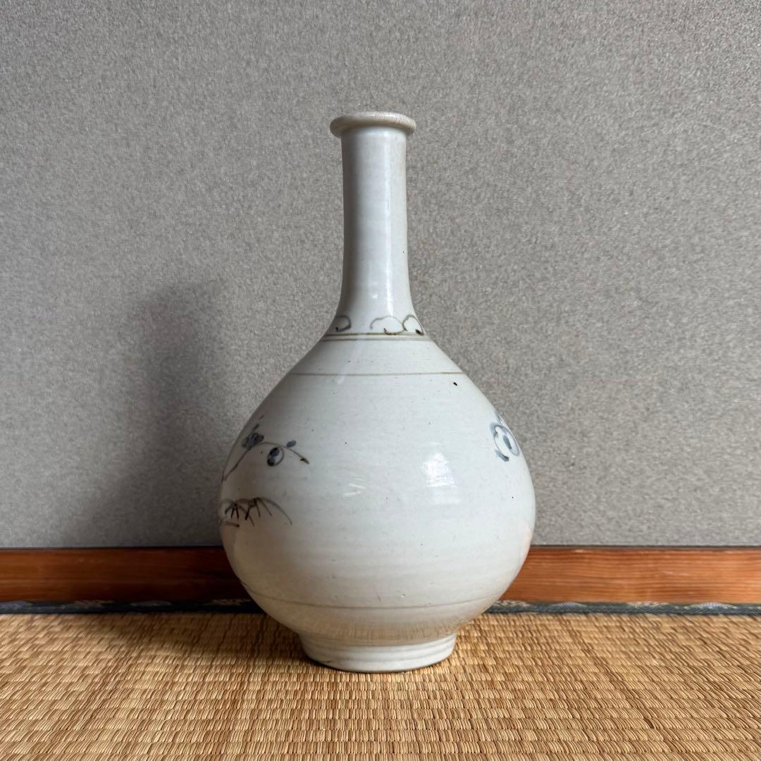 仙台藩 切込焼 染付 徳利 江戸時代 古伊万里 古砥部 古美術 骨董 民藝 民窯