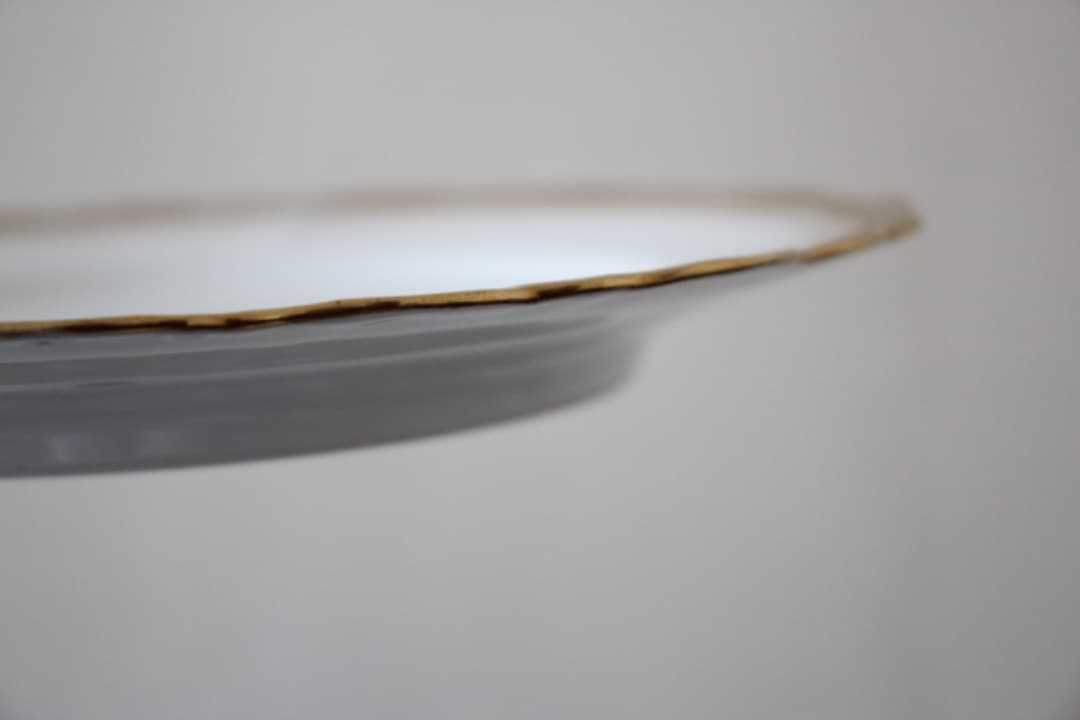 フランス　リモージュ　金彩　２１cmプレート　７枚