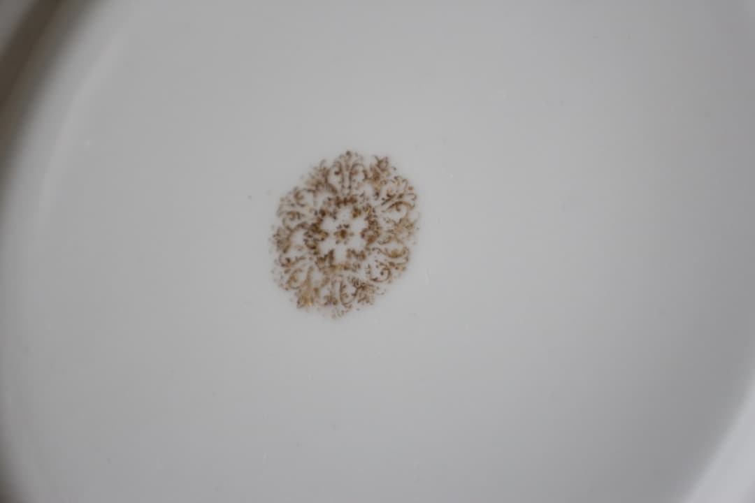 フランス　リモージュ　金彩　２１cmプレート　７枚