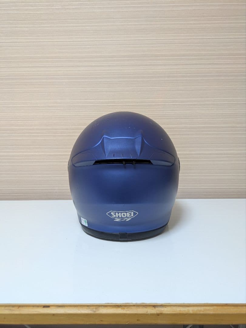 SHOEI Z7 Lサイズ　ピンロック付き　ミラーシールド　マットブルー　艶消し