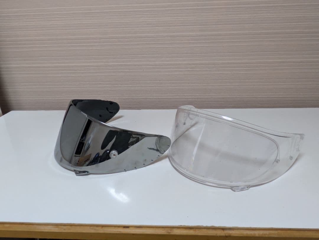 SHOEI Z7 Lサイズ　ピンロック付き　ミラーシールド　マットブルー　艶消し