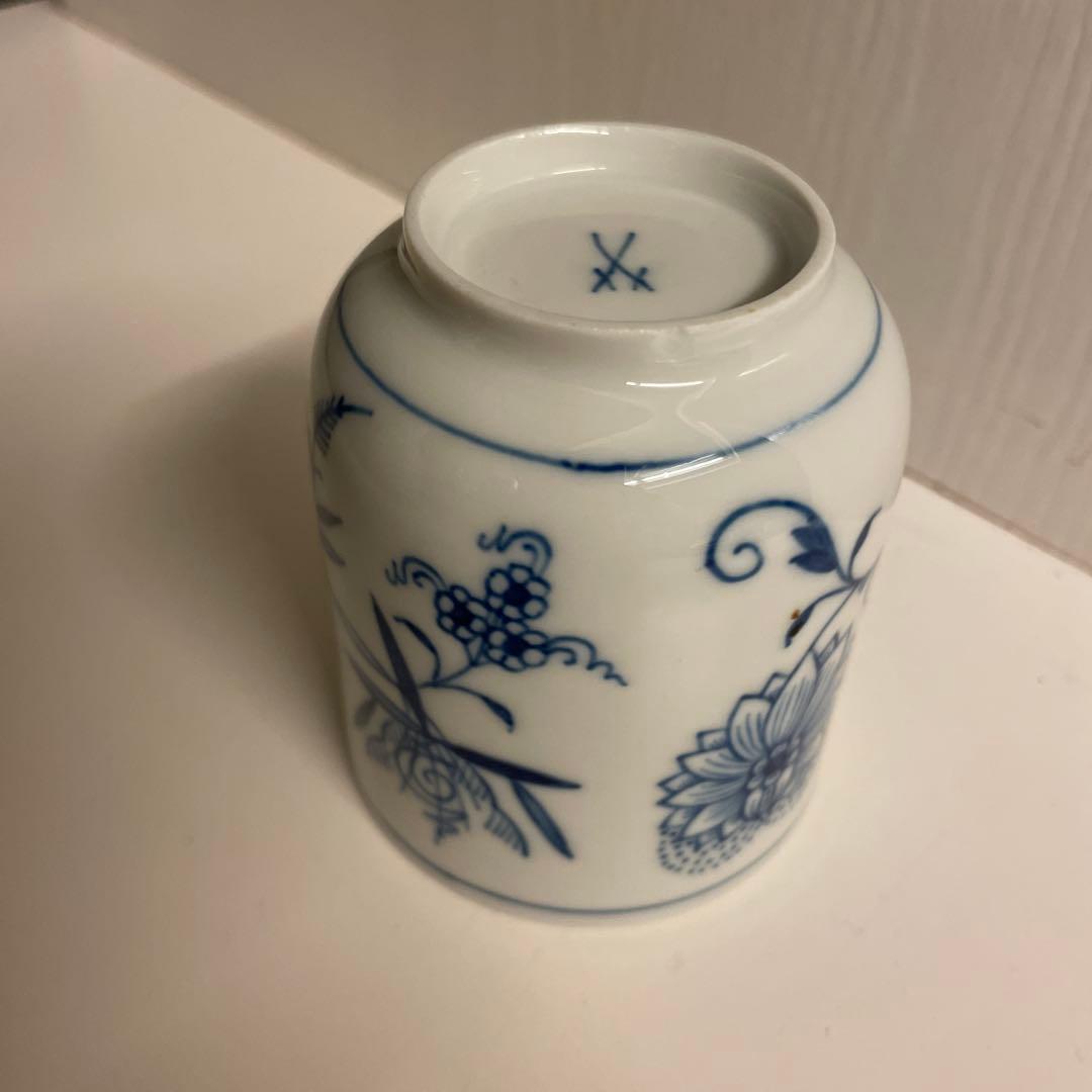 定価66,000円　マイセン ブルーオニオン 蓋付湯呑Meissen