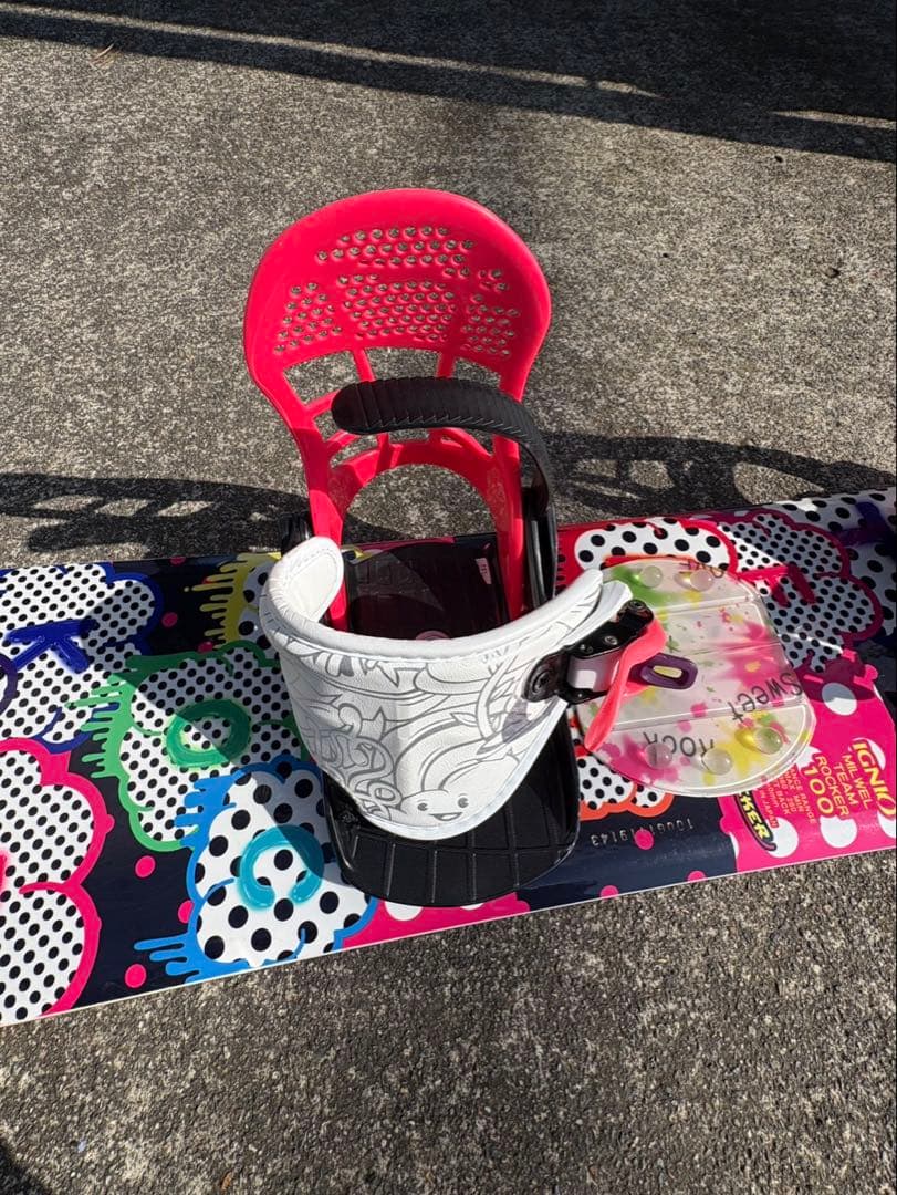 キッズ　IGNIO 100 スノーボード　板　バインディング