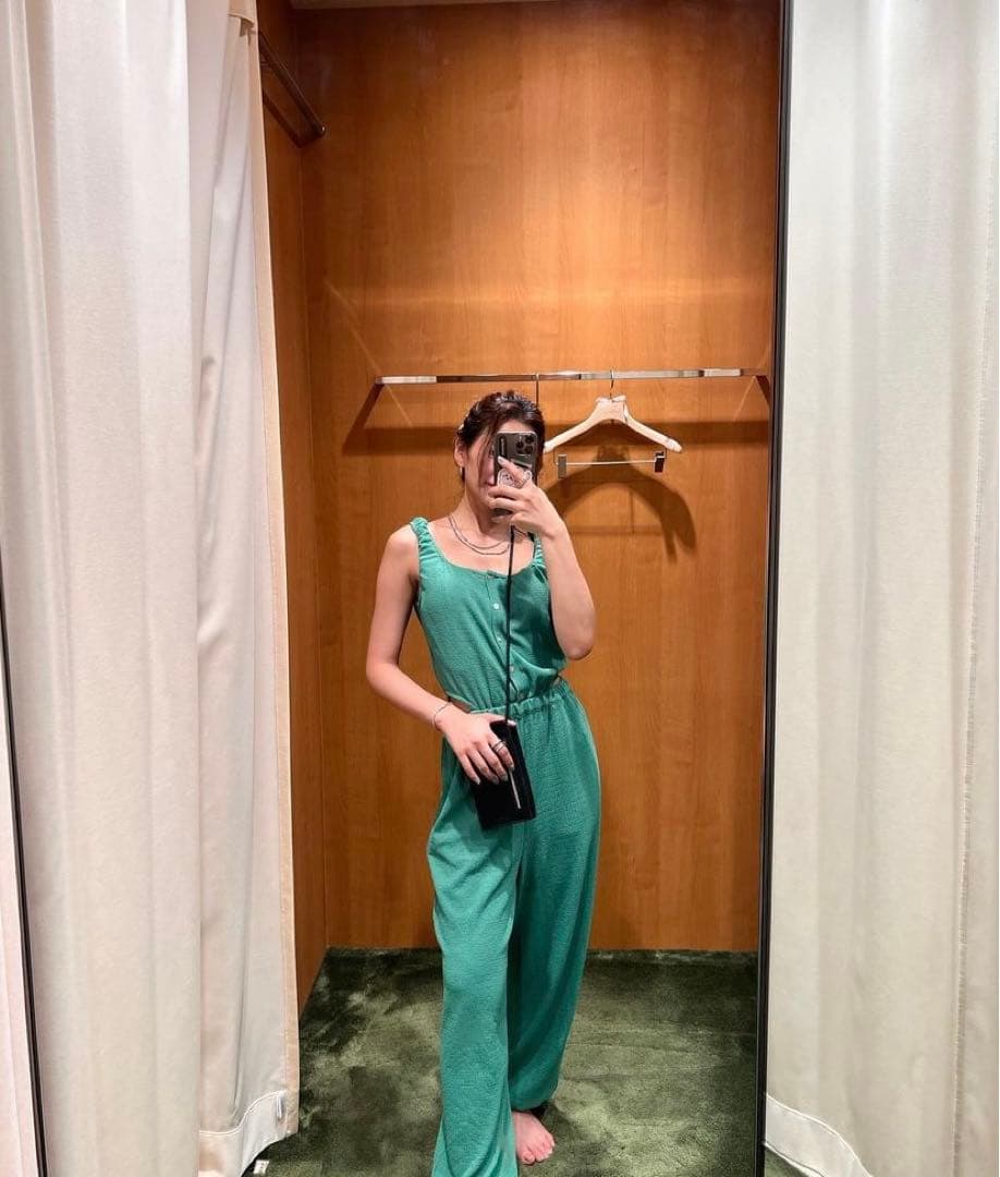 searoomlynn☆シャーリングbackopenオールインワン