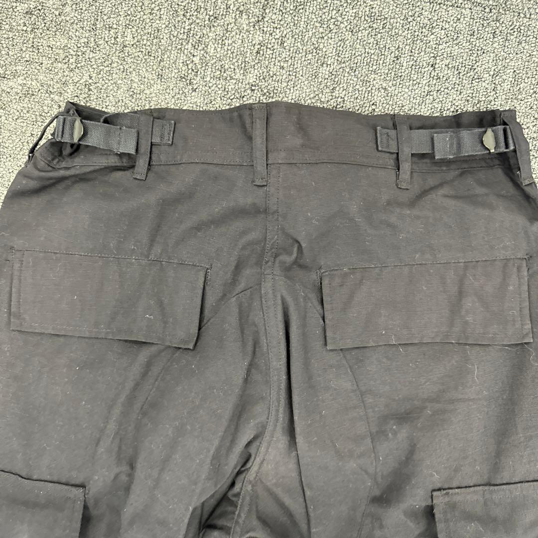 【米軍実物】97年製 BDUパンツ BLACK 357 S-S 黒リップストップ