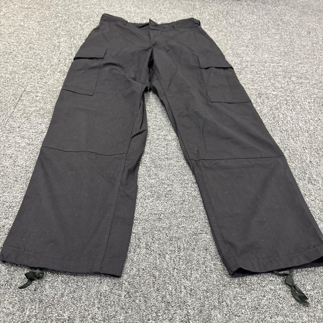 【米軍実物】97年製 BDUパンツ BLACK 357 S-S 黒リップストップ